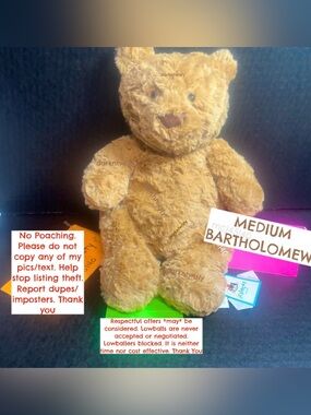 BNWT JELLYCAT MEDIUM BARTHOLOMEW BEAR